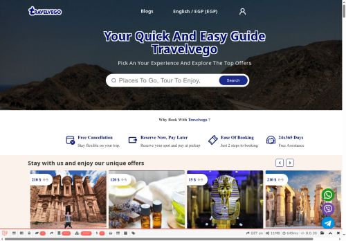 لقطة شاشة لموقع Travelvego
بتاريخ 10/07/2025
بواسطة دليل مواقع سعودي براند