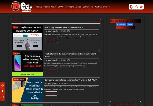 لقطة شاشة لموقع Droid-Eg+ | Learn software and phone repair
بتاريخ 19/01/2021
بواسطة دليل مواقع سعودي براند