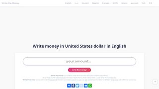 Write the money